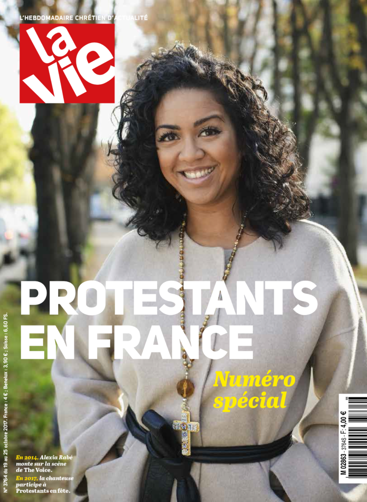 Alexia Rabé en couverture et interview du magazine La Vie
